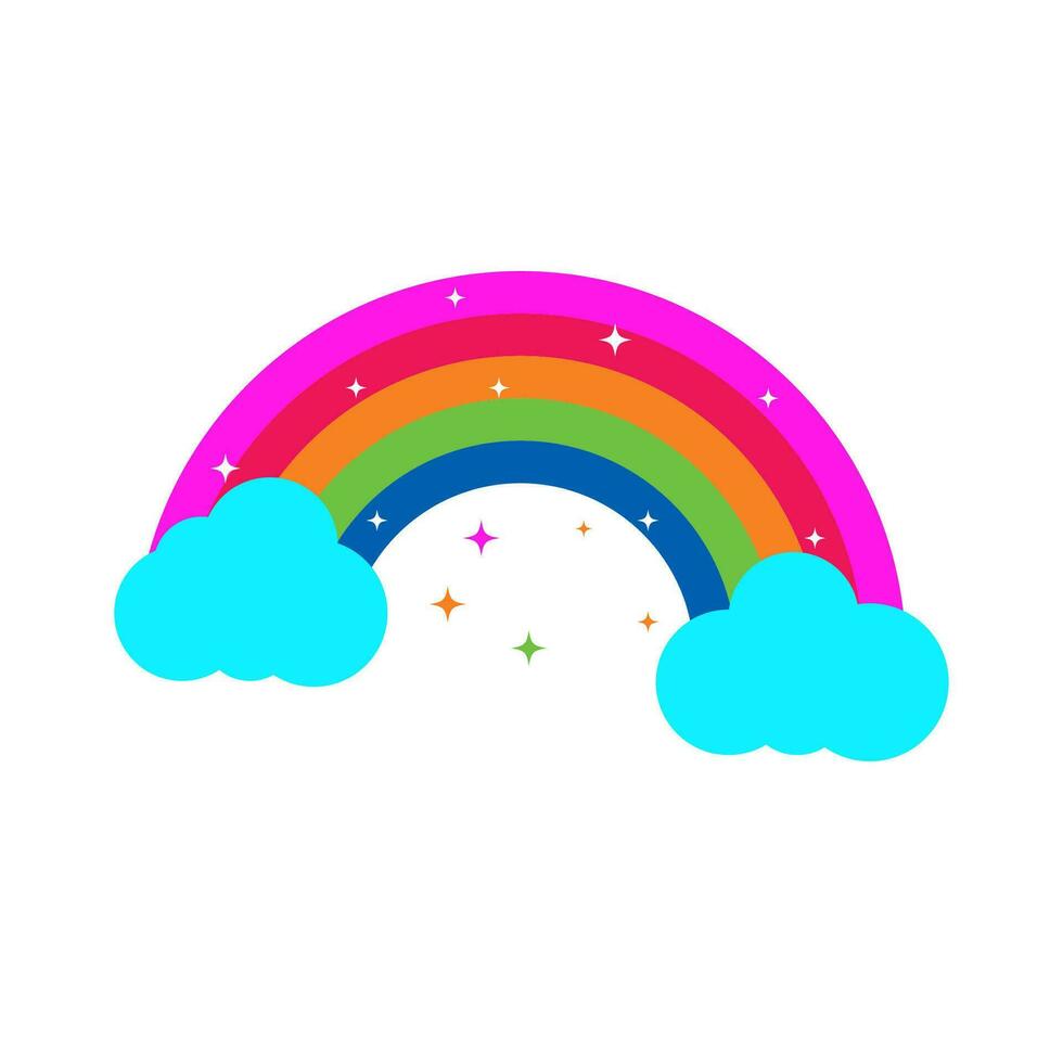 Regenbogen Symbol Grafik Vektor Design Illustration