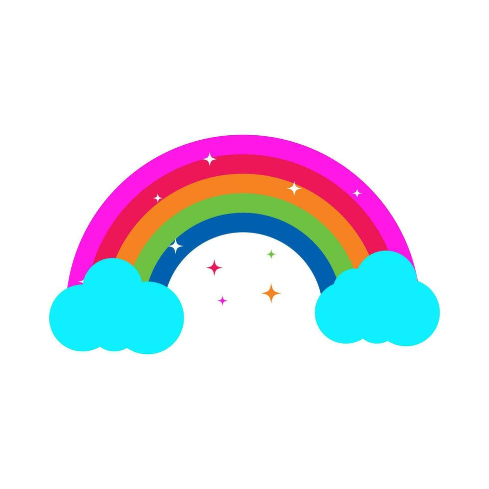 Regenbogen Symbol Grafik Vektor Design Illustration