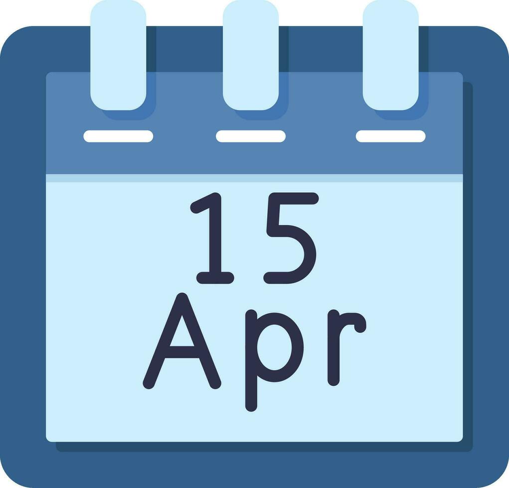 April 15 Vektor Symbol