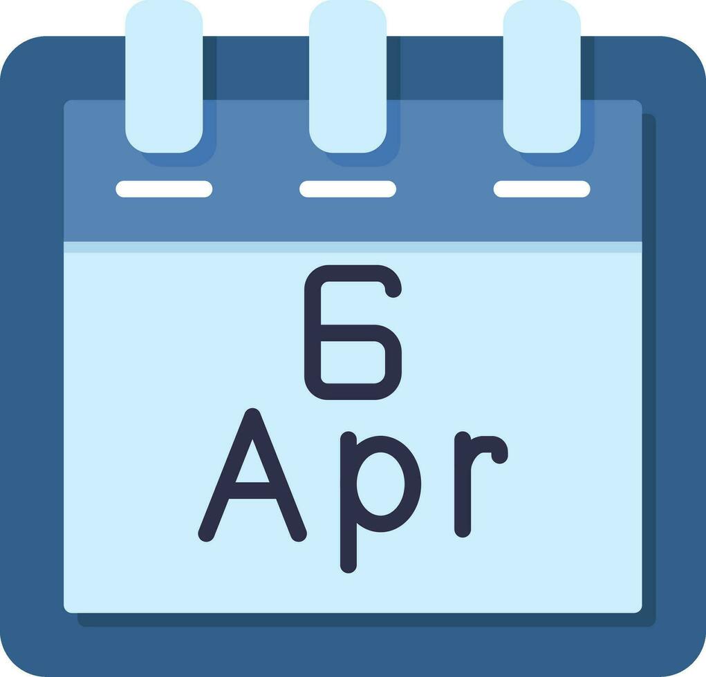 April 6 Vektor Symbol