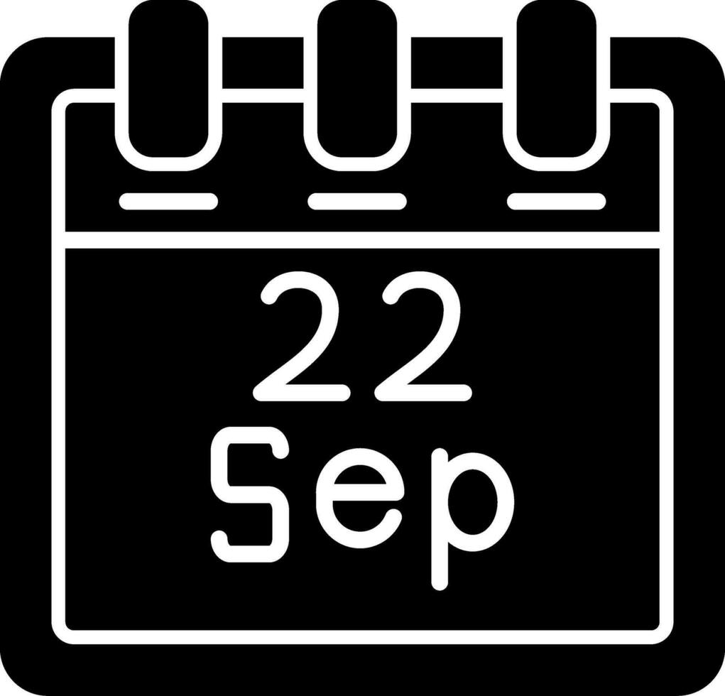 September 22 Vektor Symbol