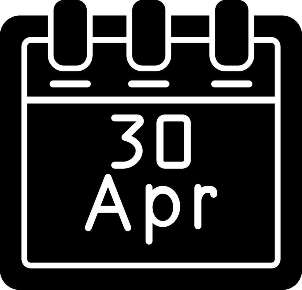 April 30 Vektor Symbol