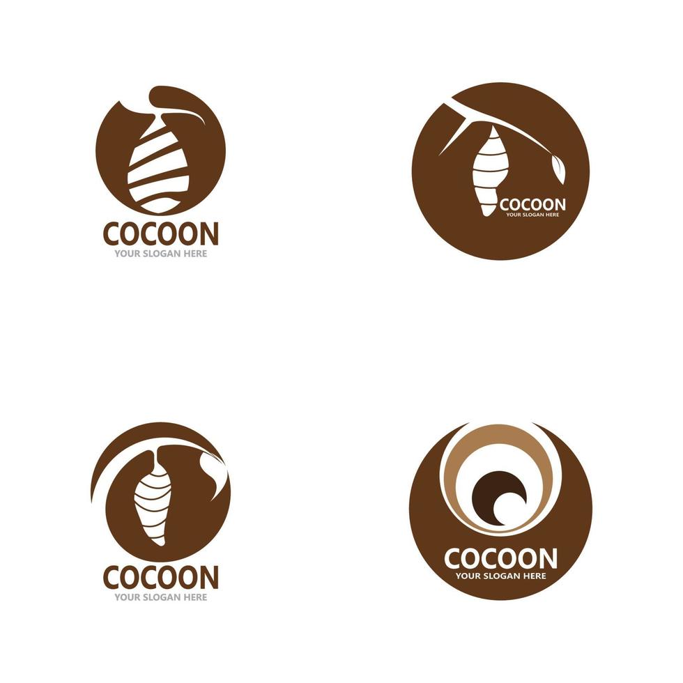 cocoon ikon och symbol vektor mall illustration