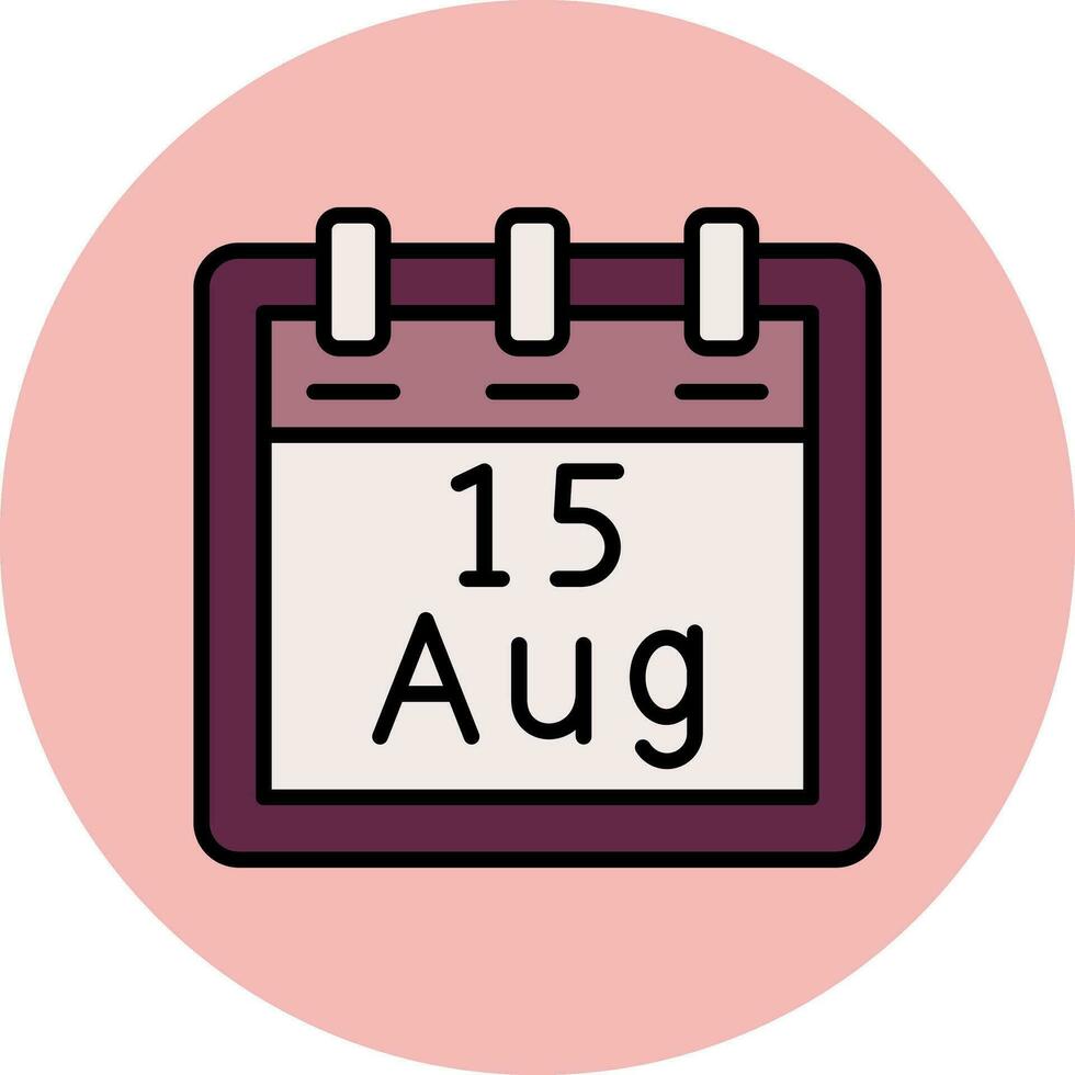 August 15 Vektor Symbol
