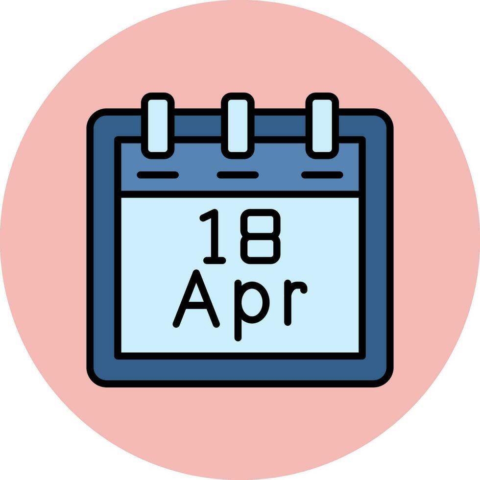 April 18 Vektor Symbol