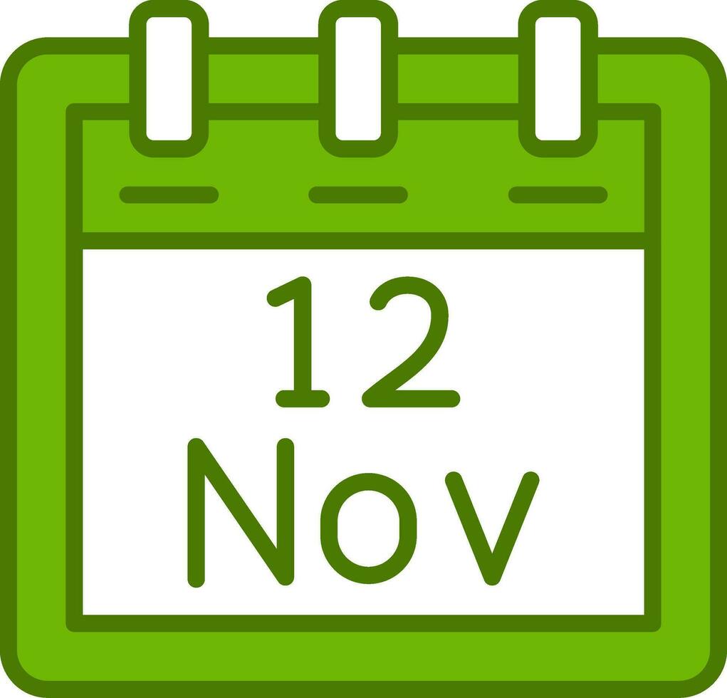 November 12 Vektor Symbol