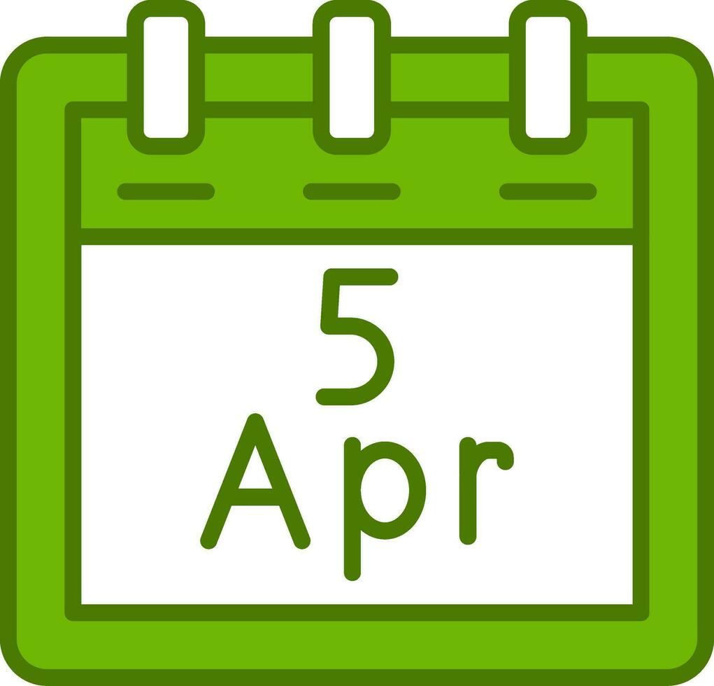 April 5 Vektor Symbol