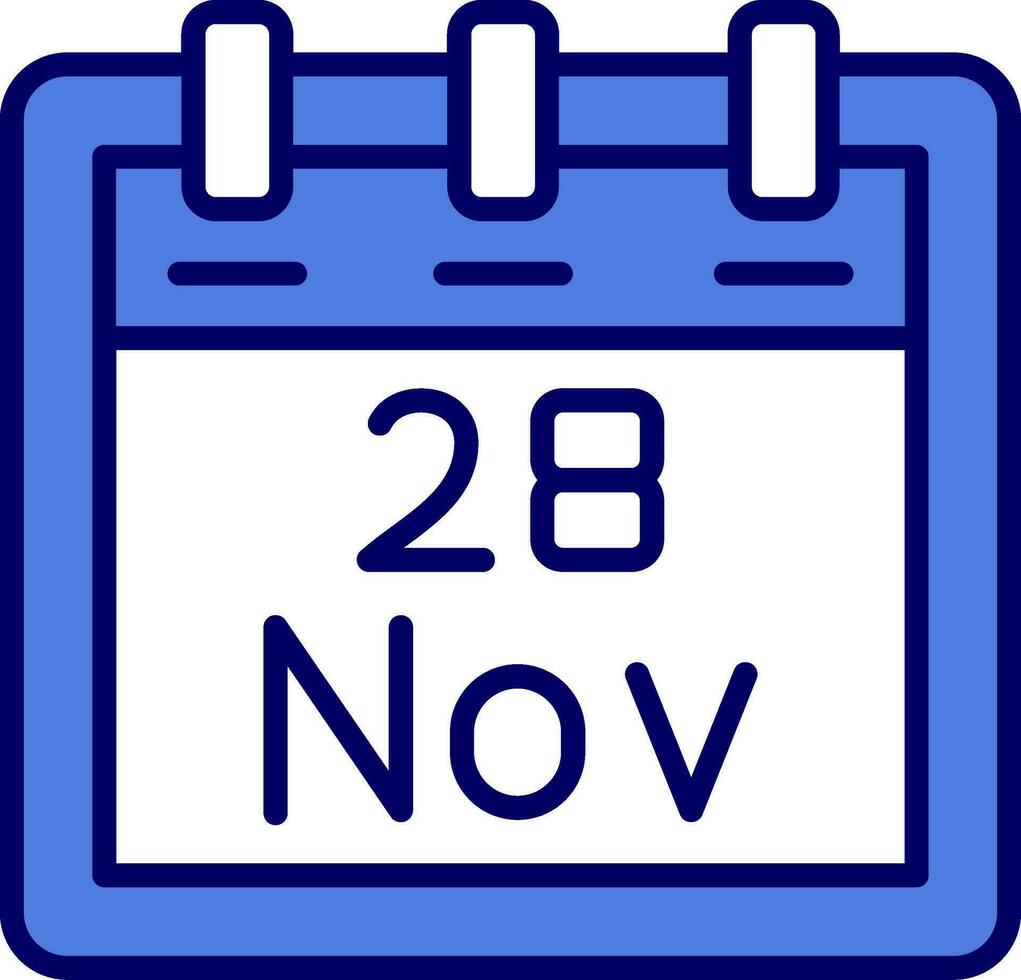 November 28 Vektor Symbol