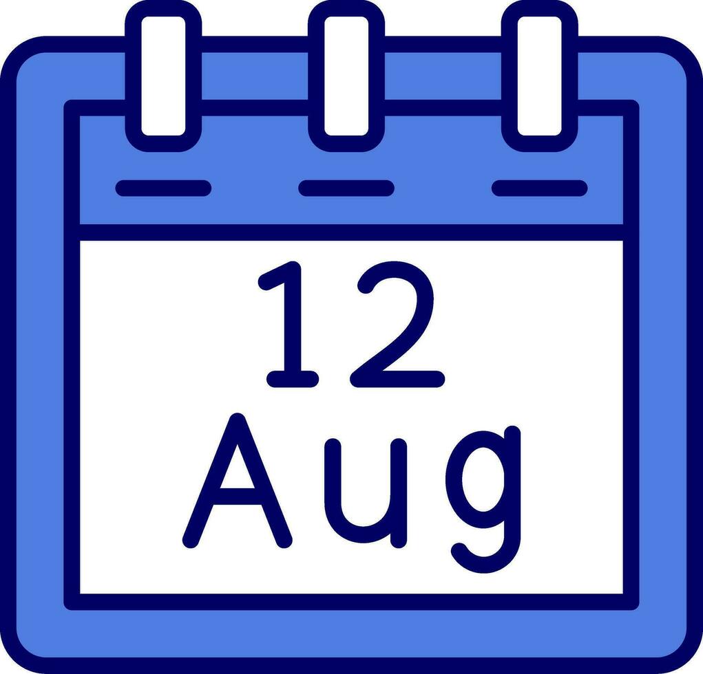 August 12 Vektor Symbol