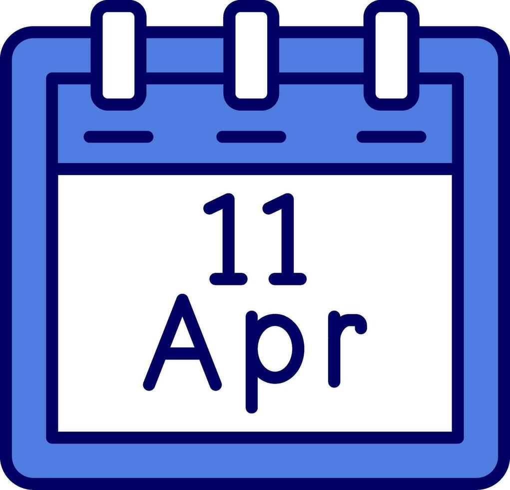 April 11 Vektor Symbol