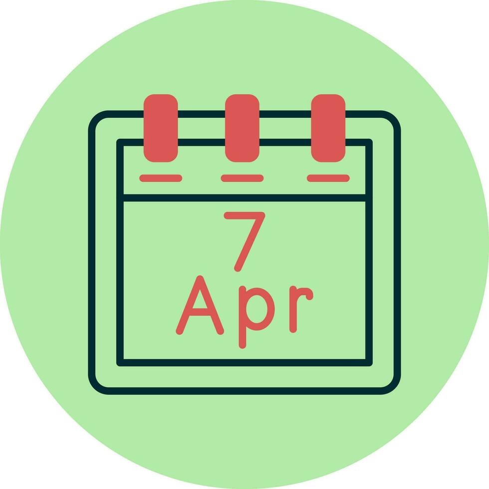 April 7 Vektor Symbol