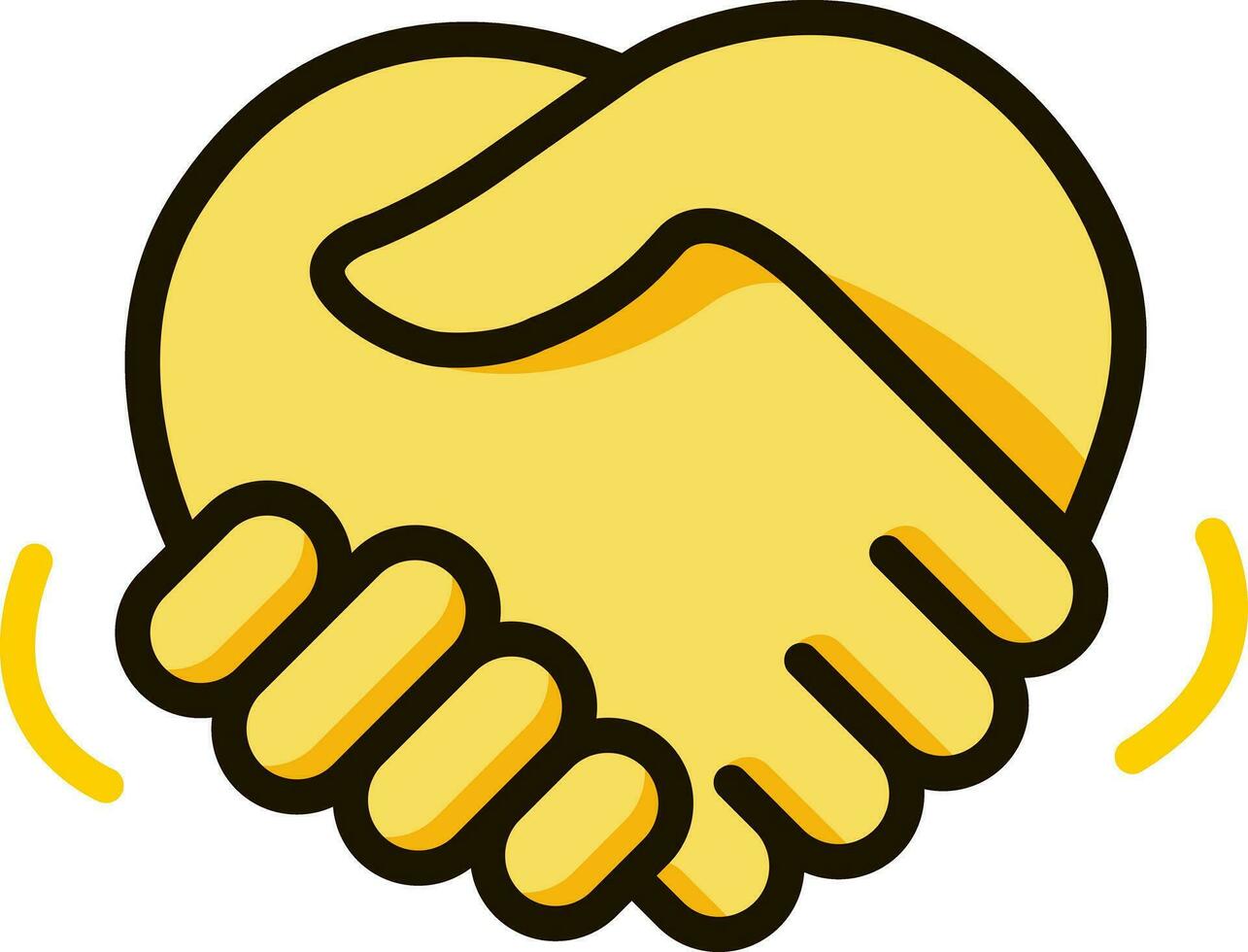 Handschlag Symbol Emoji vektor