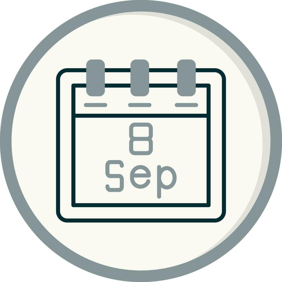 September 8 Vektor Symbol