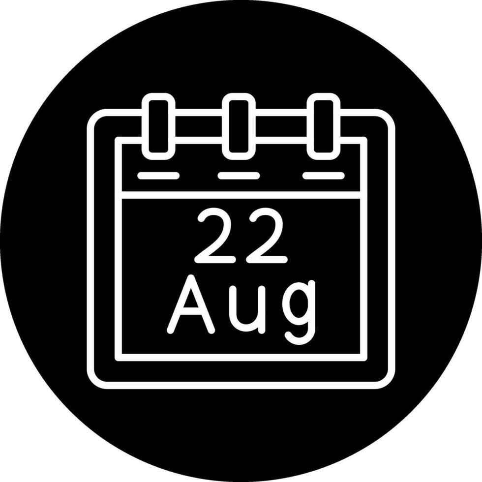 August 22 Vektor Symbol