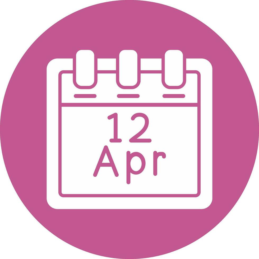 April 12 Vektor Symbol
