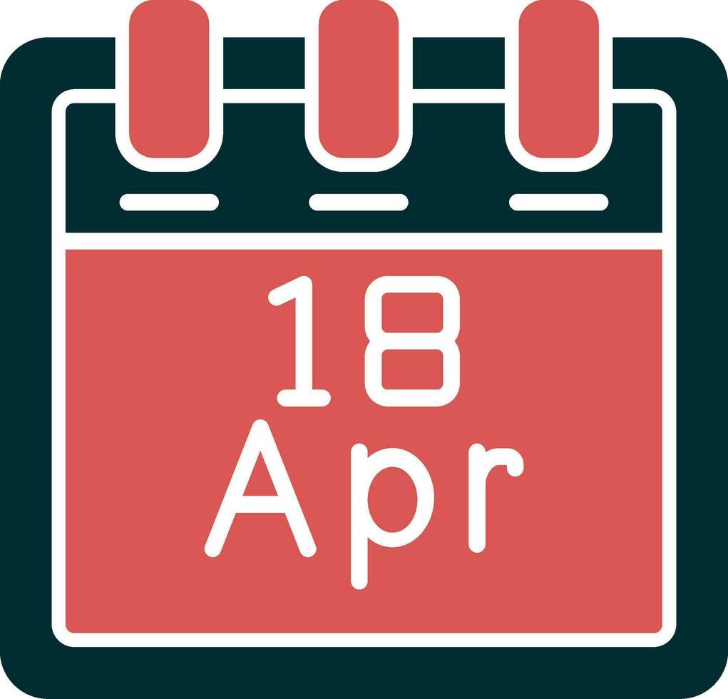 April 18 Vektor Symbol