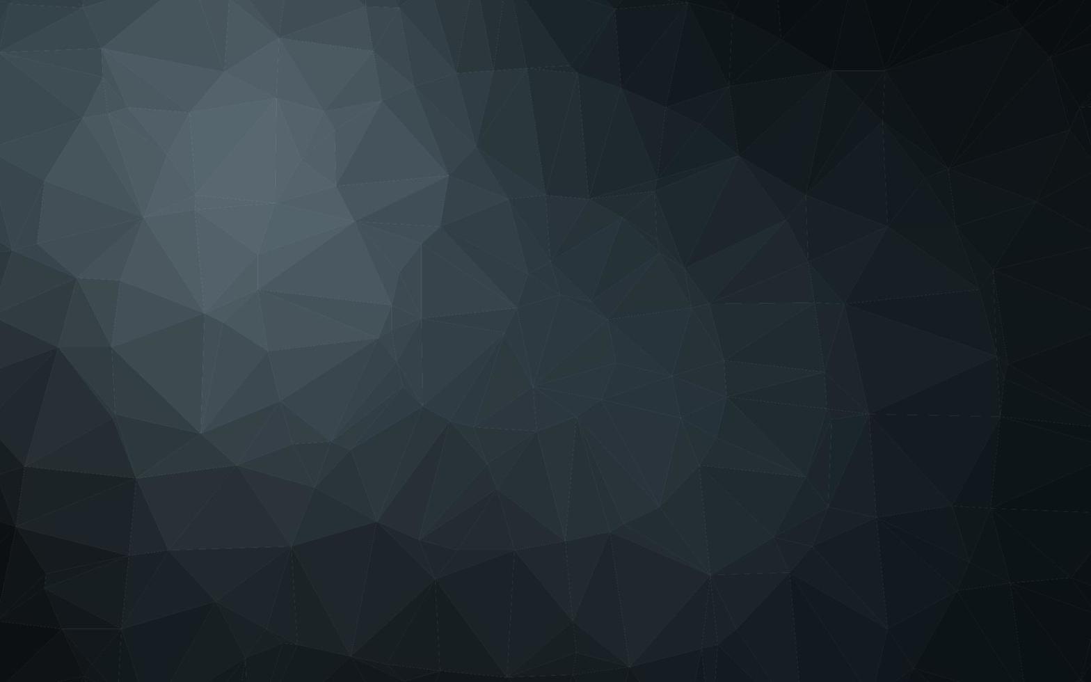 dunkelblaue Vektor-Dreieck-Mosaikschablone. vektor