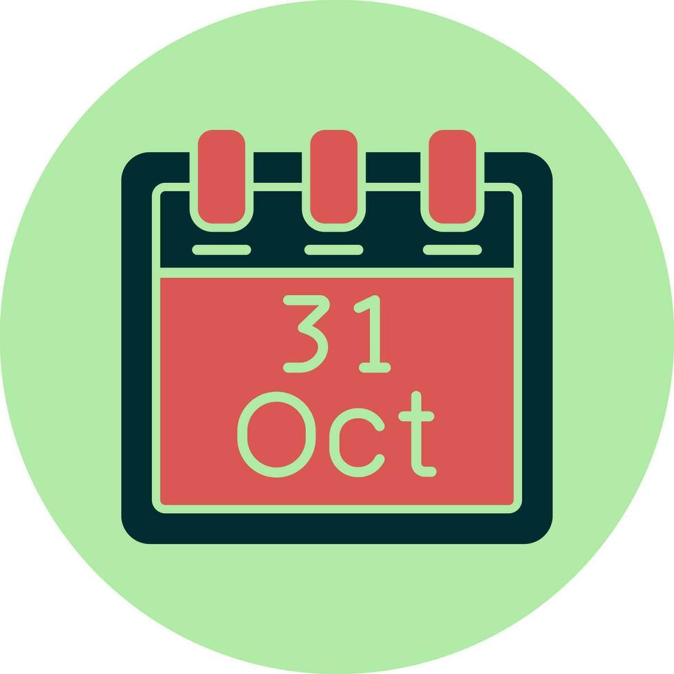 Oktober 31 Vektor Symbol