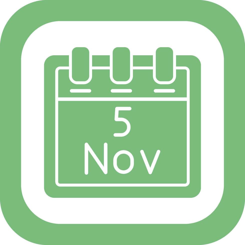 November 5 Vektor Symbol