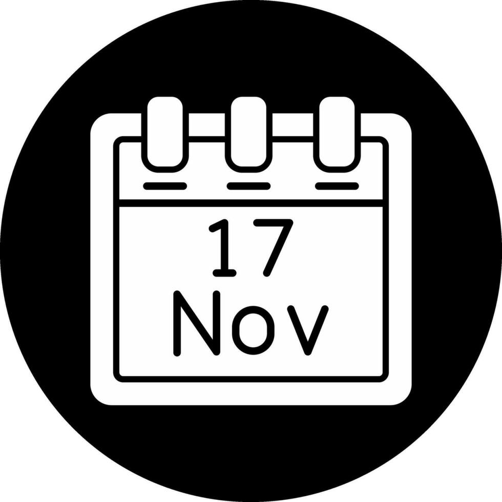 November 17 Vektor Symbol