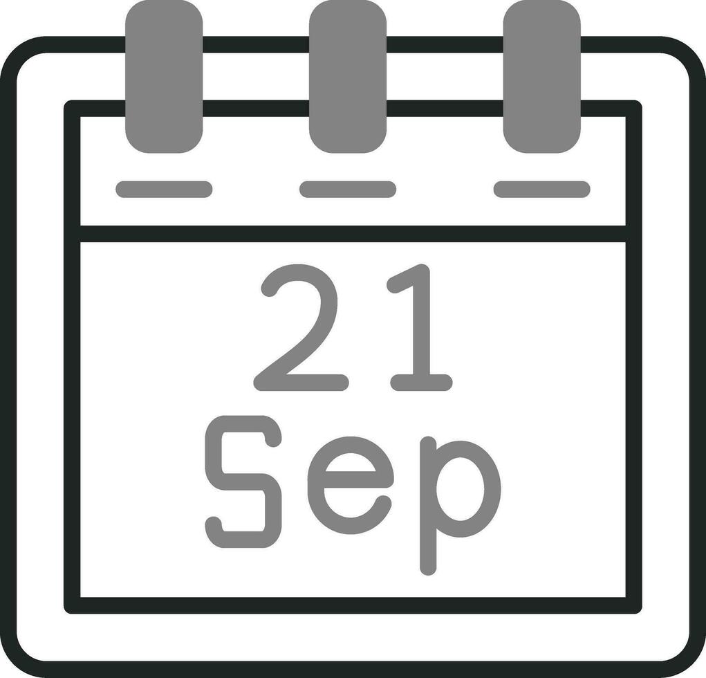 September 21 Vektor Symbol