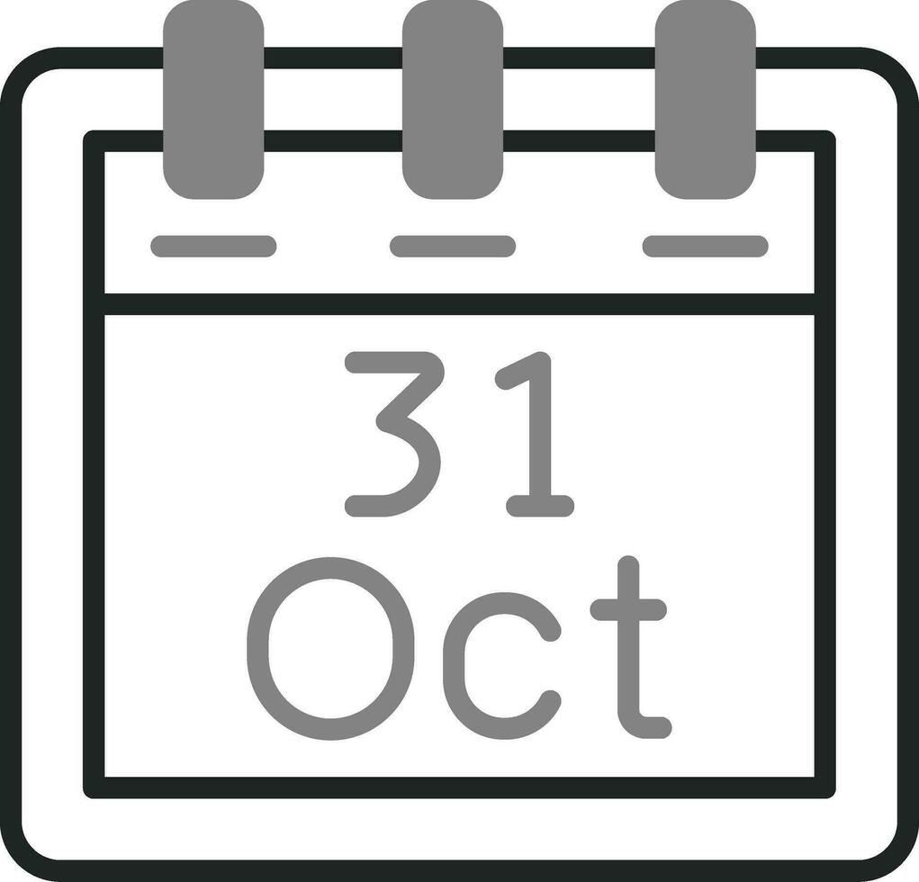 oktober 31 vektor ikon