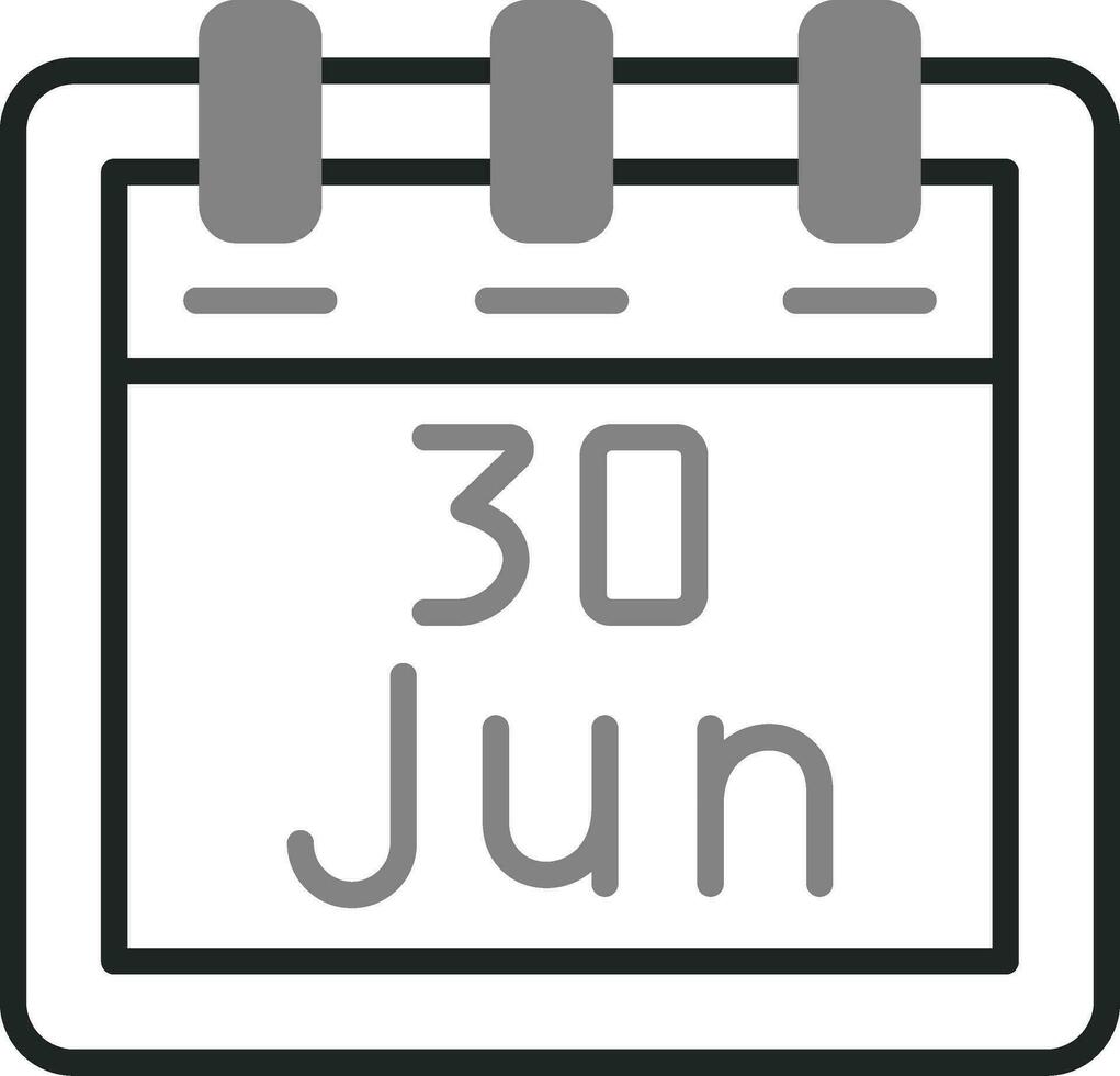 Juni 30 Vektor Symbol