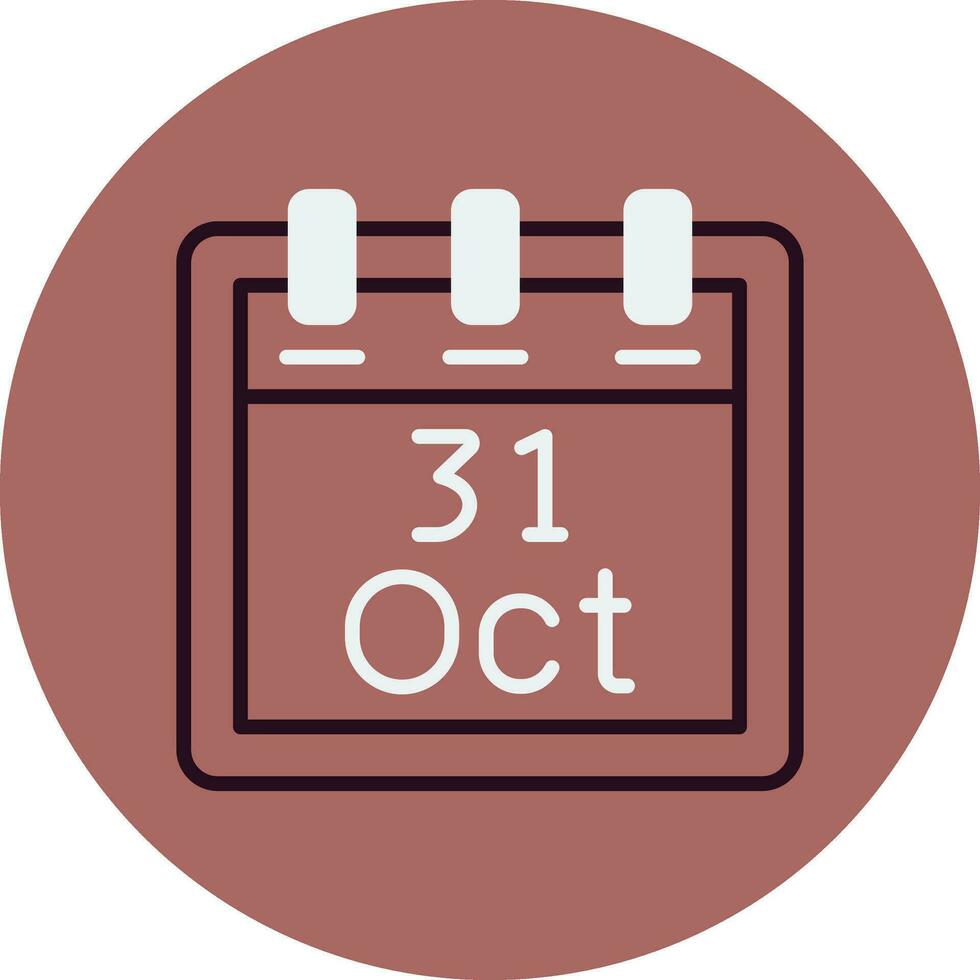 Oktober 31 Vektor Symbol