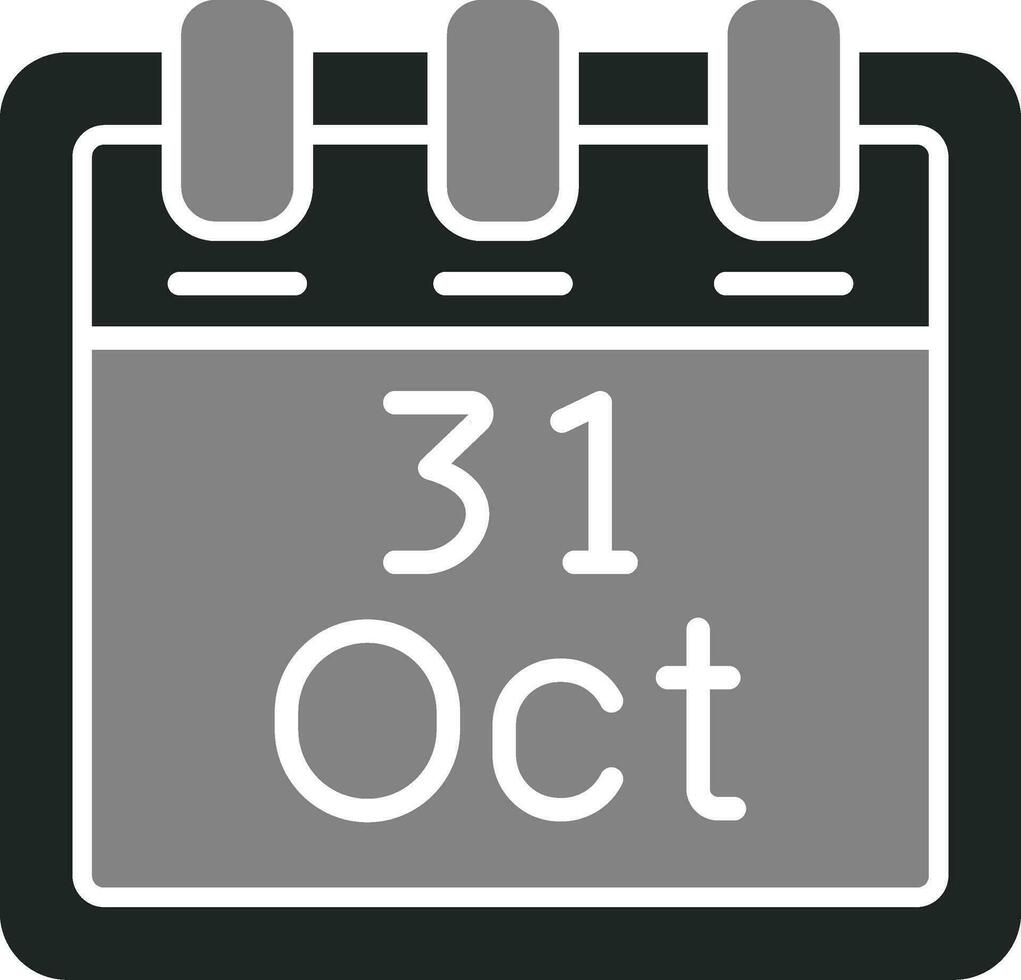 Oktober 31 Vektor Symbol