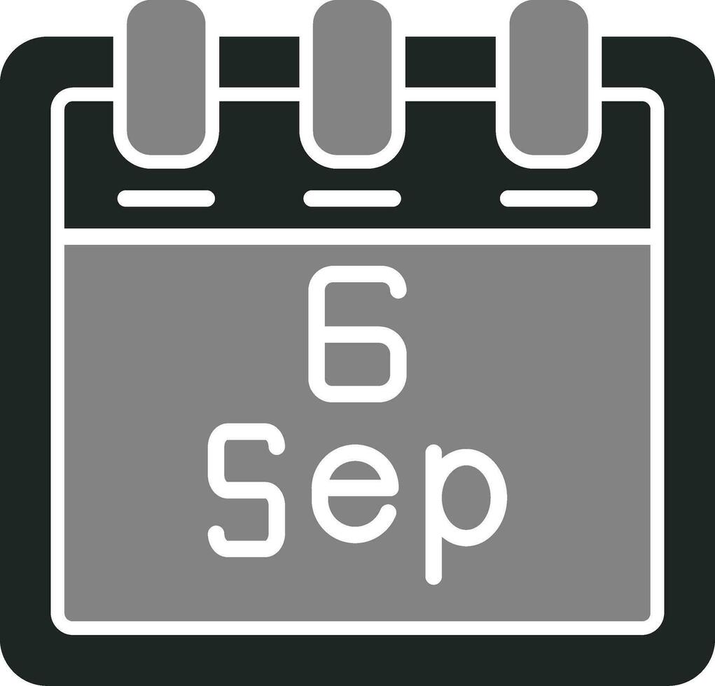 September 6 Vektor Symbol