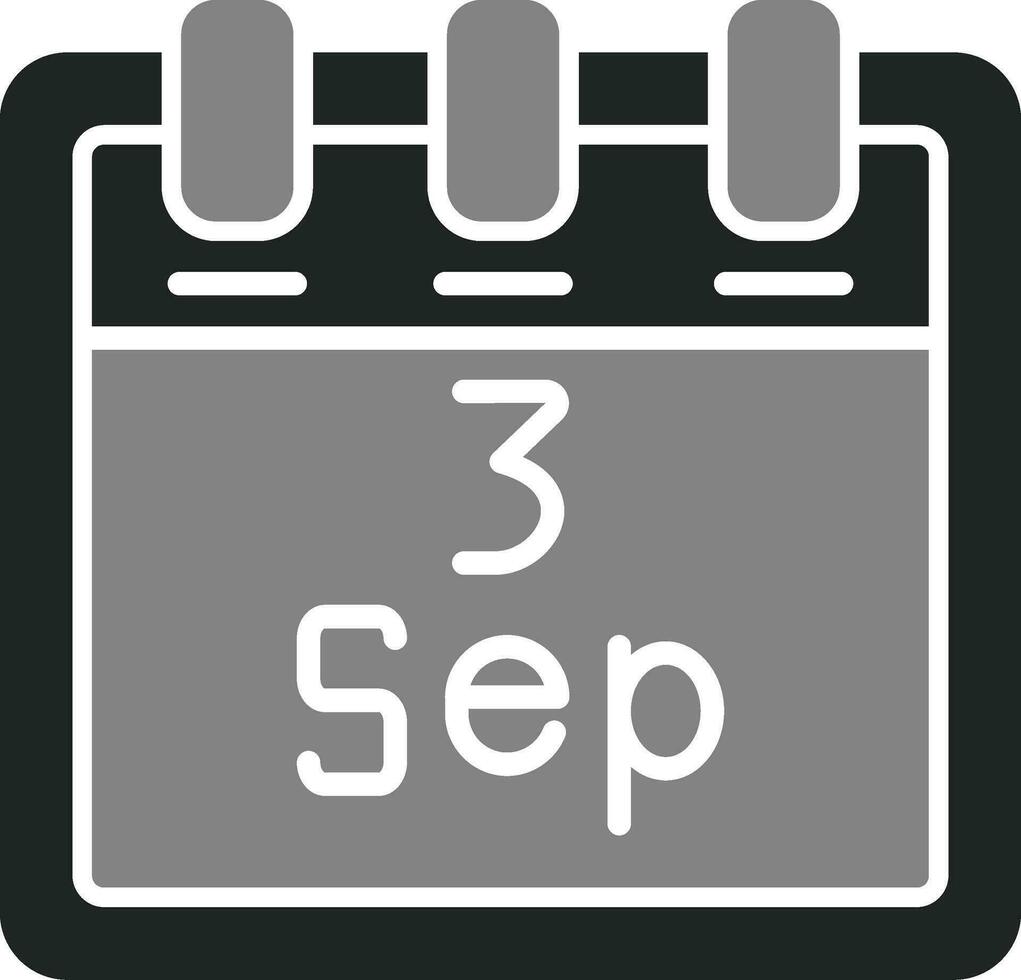 September 3 Vektor Symbol