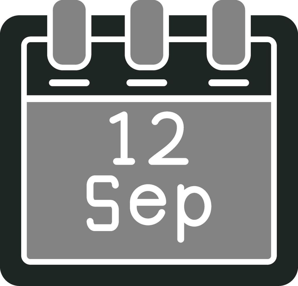 September 12 Vektor Symbol