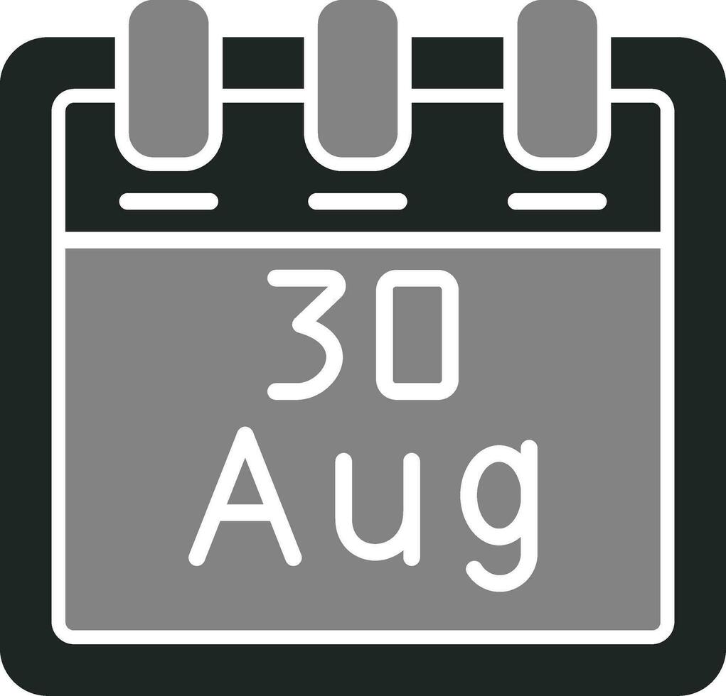 August 30 Vektor Symbol