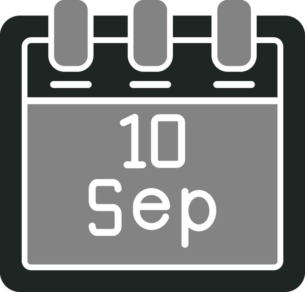 September 10 Vektor Symbol