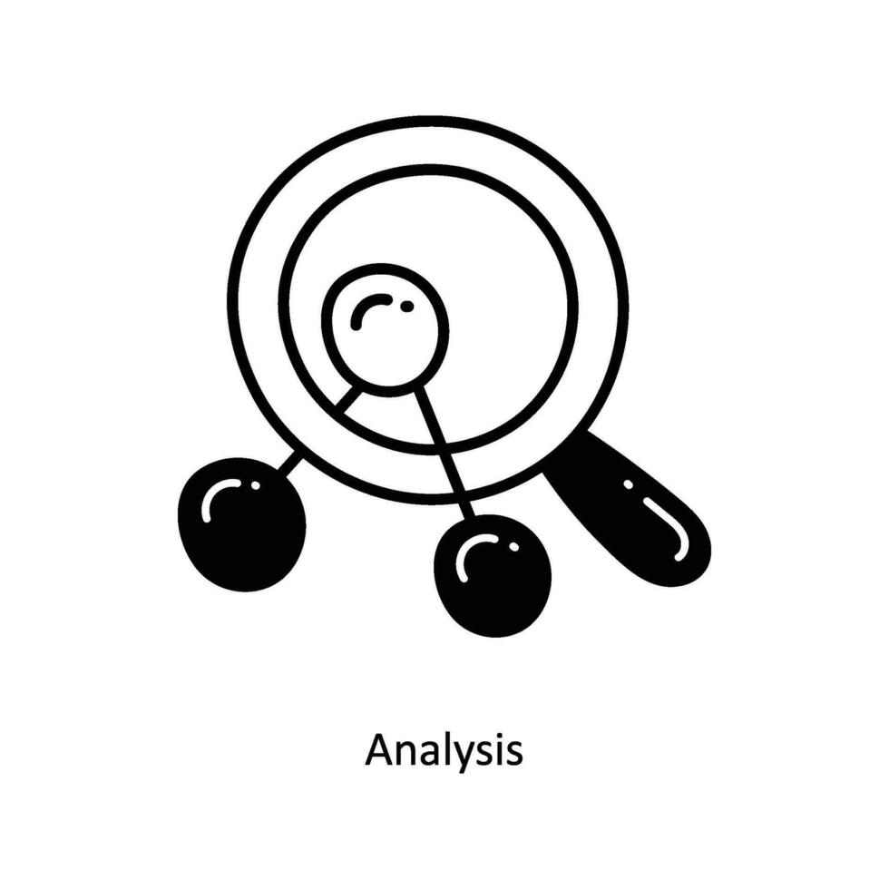 Analyse Gekritzel Symbol Design Illustration. Anfang Symbol auf Weiß Hintergrund eps 10 Datei vektor