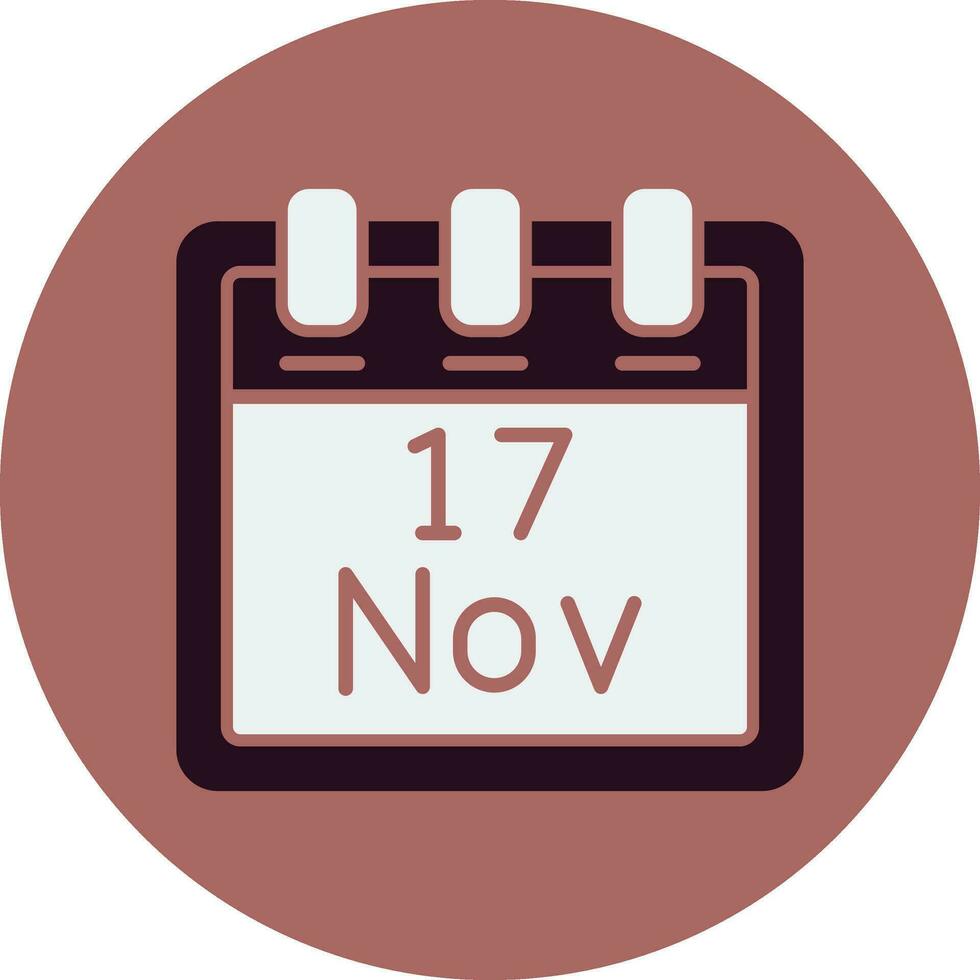 November 17 Vektor Symbol