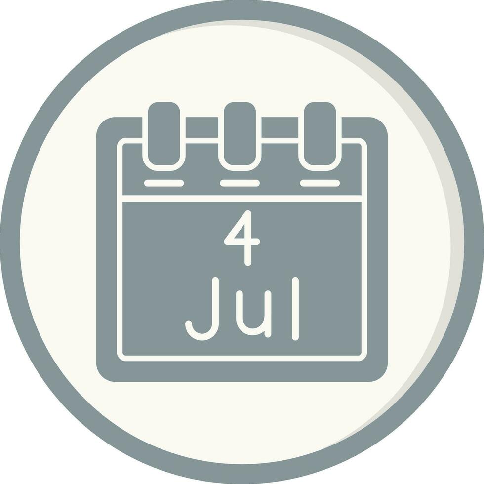 Juli 4 Vektor Symbol