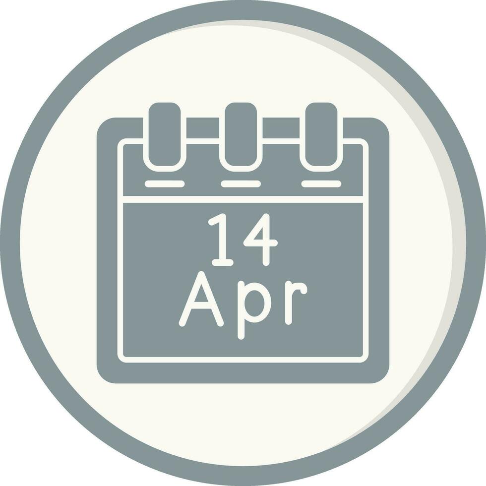 April 14 Vektor Symbol