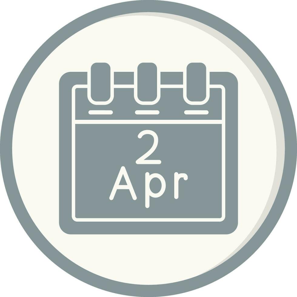 April 2 Vektor Symbol