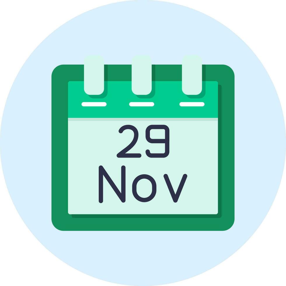 November 29 Vektor Symbol