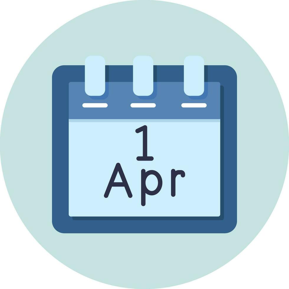 April 1 Vektor Symbol
