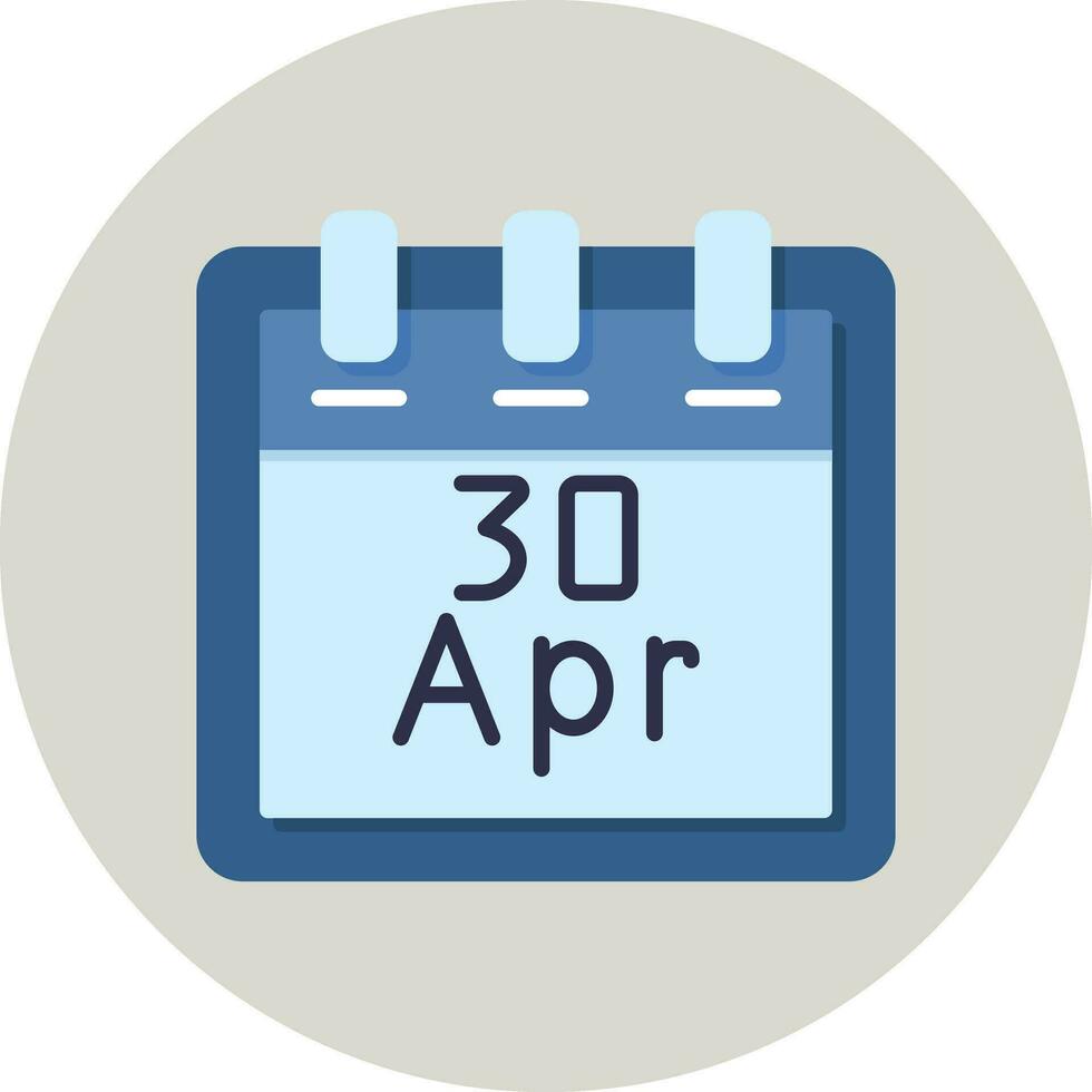 April 30 Vektor Symbol