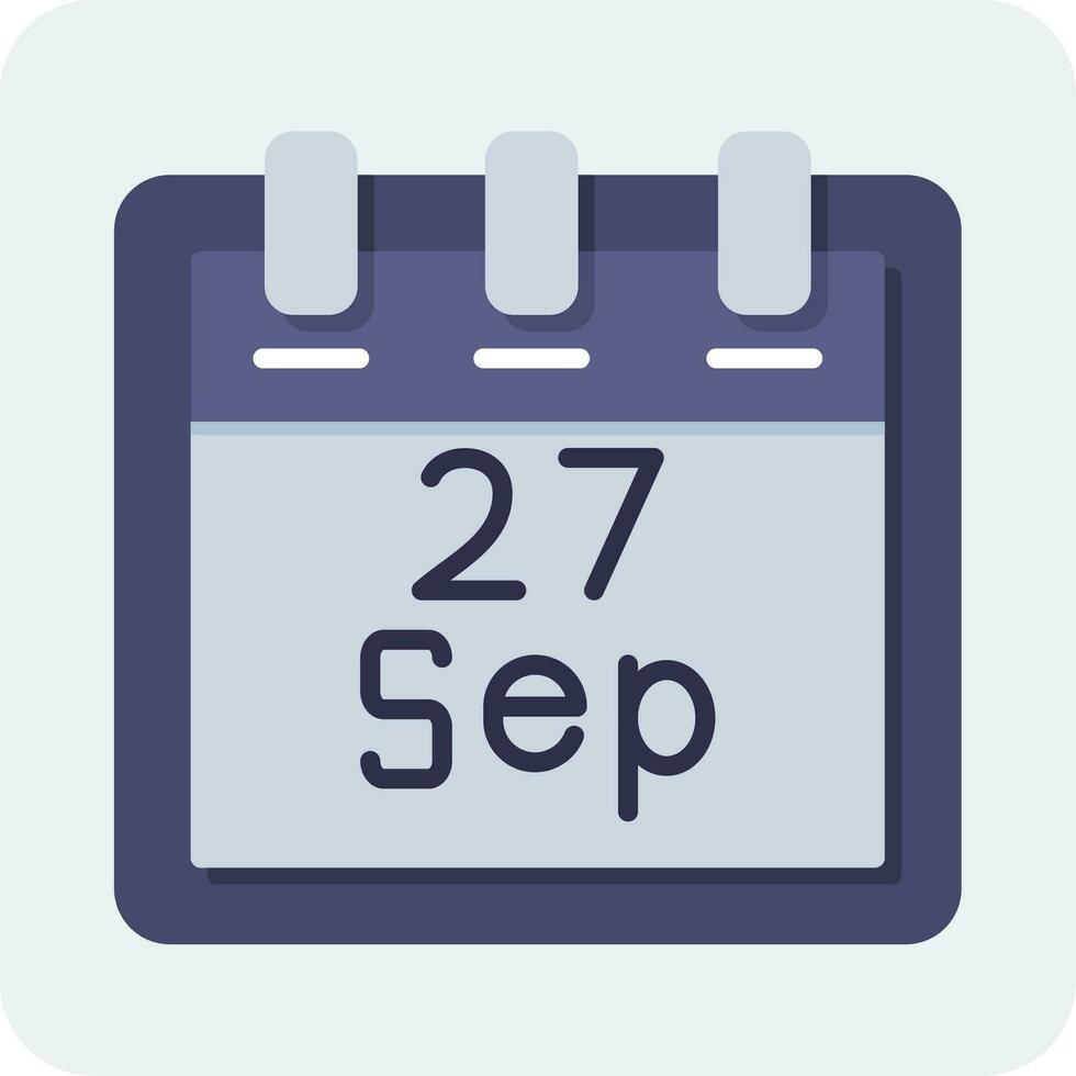 September 27 Vektor Symbol