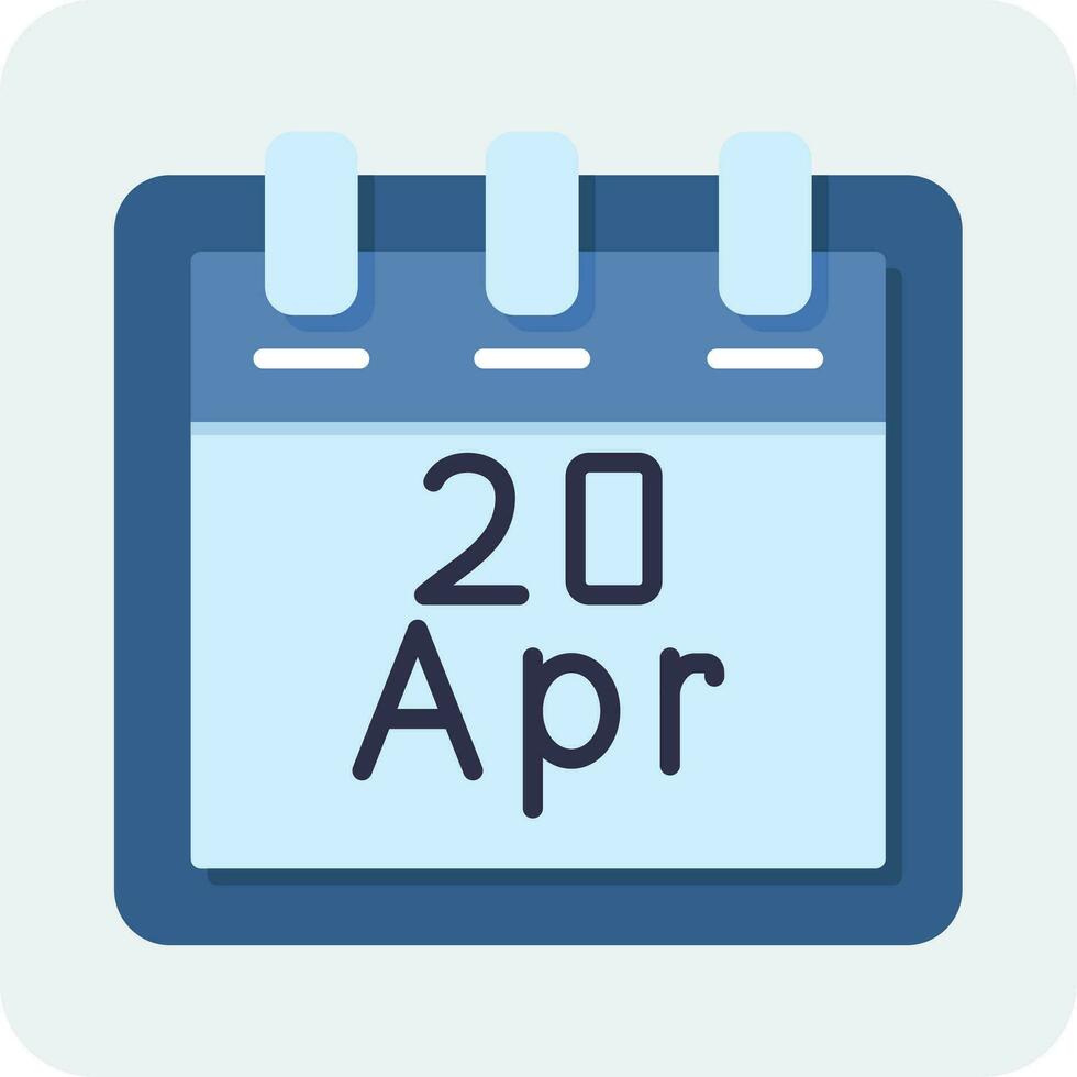 April 20 Vektor Symbol