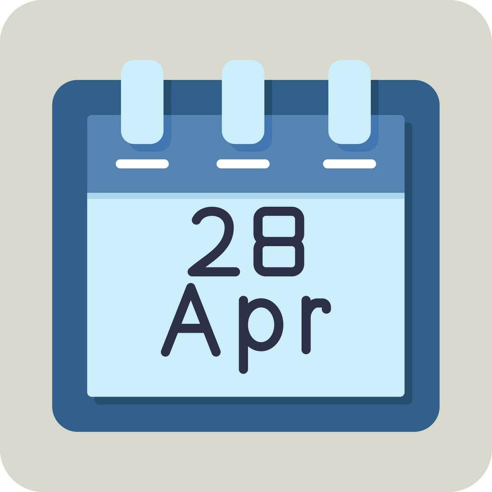 April 28 Vektor Symbol