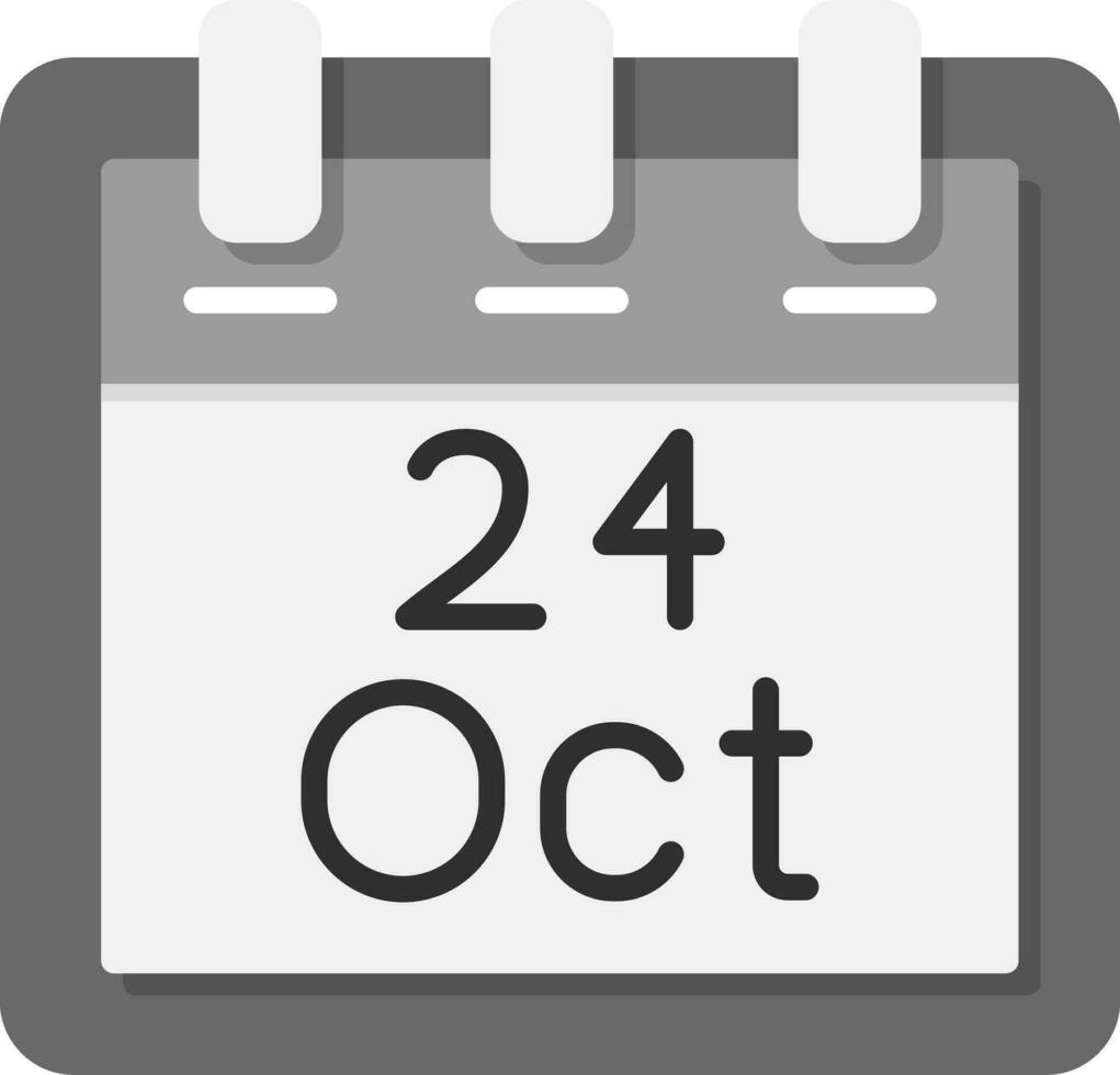 Oktober 24 Vektor Symbol