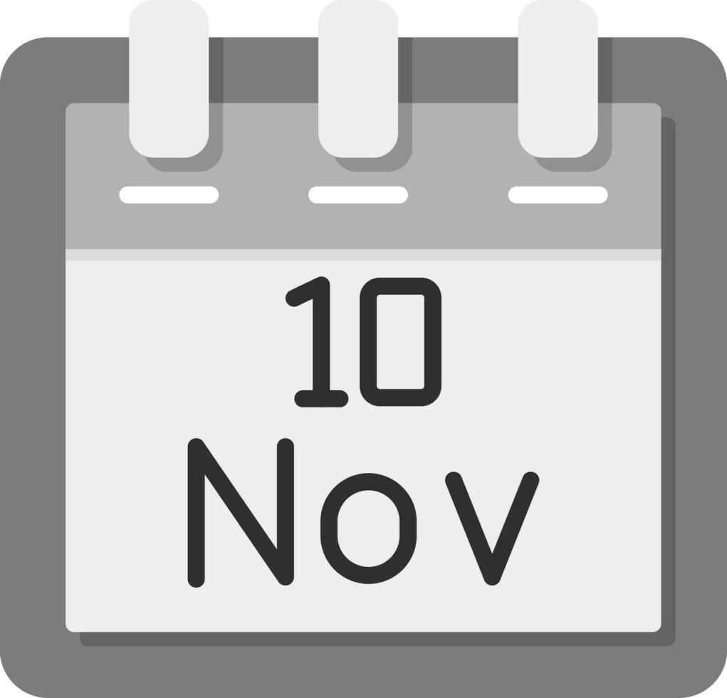 November 10 Vektor Symbol