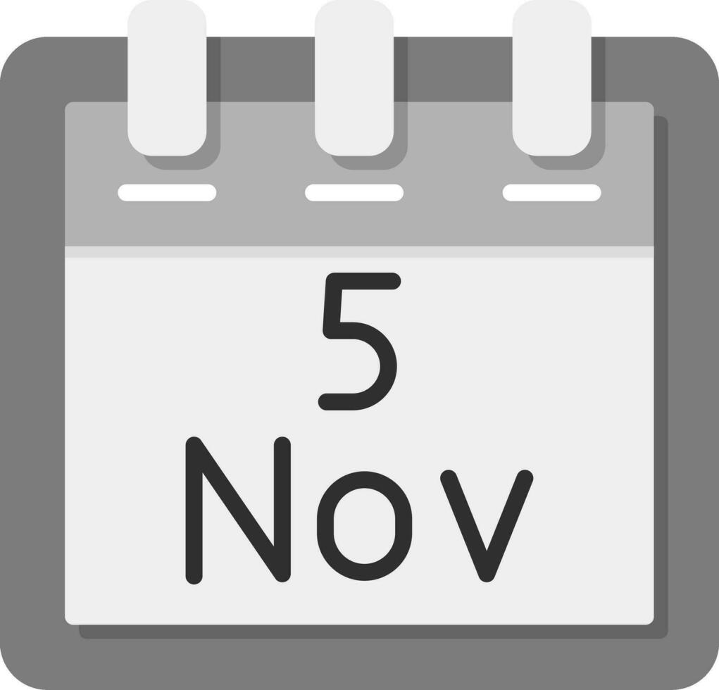 November 5 Vektor Symbol