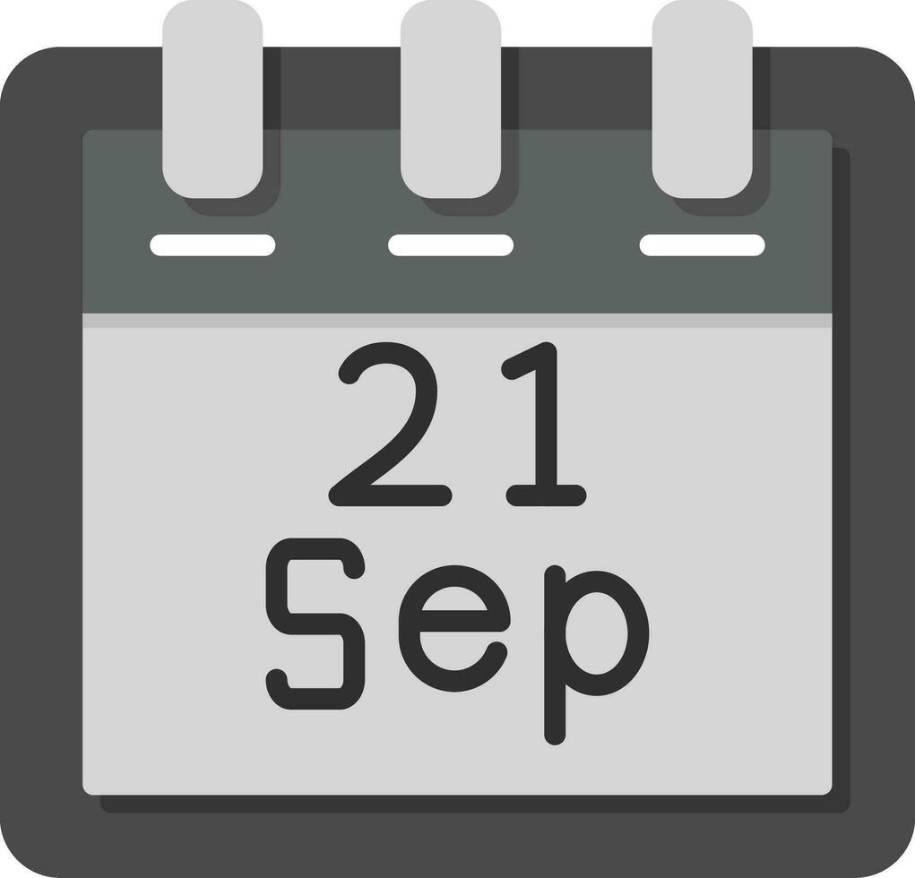 september 21 vektor ikon