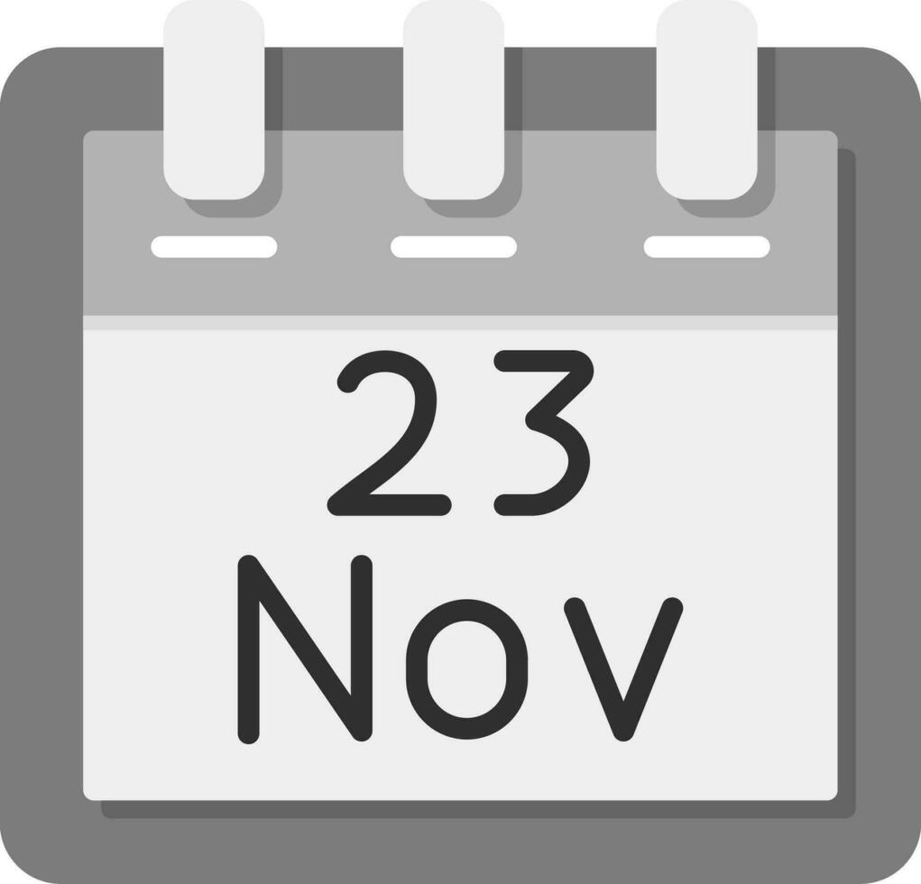 November 23 Vektor Symbol